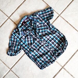 Quiksilver • Plaid Button Down Shirt